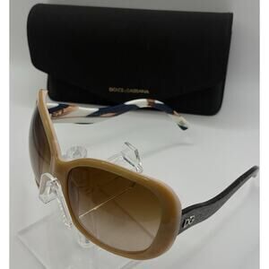 Dolce & Gabbana DG 4055 953/13 Sunglasses 61mm Pink Biege Gradient Oversized